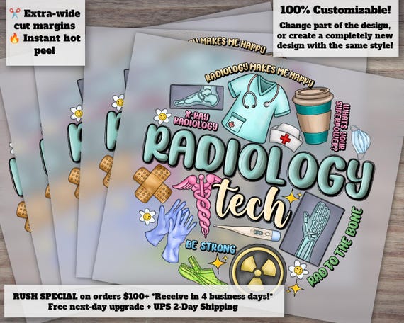 Radiology Tech Humor Design | Western Nurse Heat Transfer | Funny RT Quotes | Ready to Press DTF | Radiology Gift Ideas