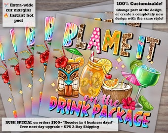 Cruise Vacation Theme, Funny Summer Drink Design, Ready to Press, Heat Transfer, DTF, Summer Life Theme