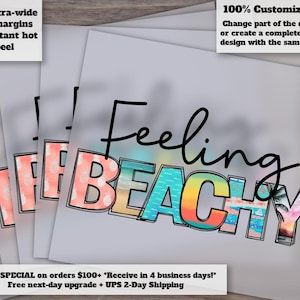 Beach Girl Summer Designs, Ready-to-Press DTF Heat Transfer, Trendy Vacation and Seasonal Themes