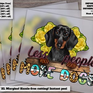 Dog Lover Design, Ready to Press Heat Transfer, DTF, Cute Canine Accent for Crafts