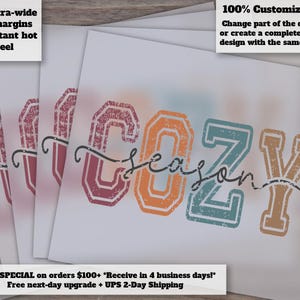 Autumn Season Designs: Thankgiving and Fall Shirt Imagery, Ready-to-Press, Cute Cozy Print for Heat Transfer and DTF