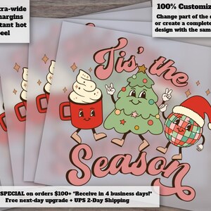 Christmas Digital Transfer Dtf, Retro Christmas Dtf, Tis The Season Dtf, Digital Transfer Prints, sublimation Print