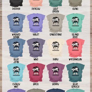 Messy Bun Chicken Lady Design - Commercial Use OK - Ready for Heat Transfer, DTF - 300DPI image 5