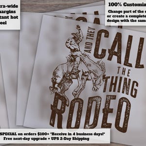 Rodeo Retro Designs | Western Inspired ready-to-press heat transfer | Shirt Design | DTF