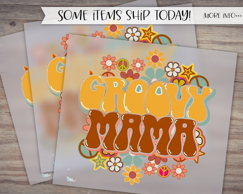 Groovy Mama Dtf Mom and Baby Matching Outfits Groovy Babe Etsy
