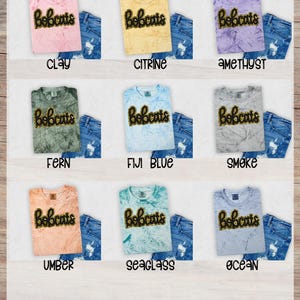 Black Gold Bobcats Faux Chenille Applique Patches | Hand Drawn Football Design | Ready to Press Heat Transfer DTF bild 7
