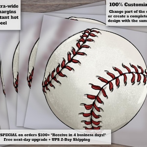 Hand Drawn Baseball Design | Sport Graphic for Heat Transfer and DTF | Ready to Press | Baseball Art for Crafting