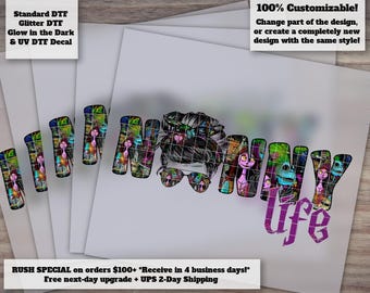 Nanny Life Nightmare Skellington Ready to Press DTF Heat Transfer