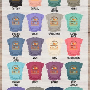 Autumn-Themed Fall Designs, Thankful Clipart, Shirt Design for Thanksgiving, Ready to Press, Heat Transfer, DTF, Autumn is my Favorite Color image 5
