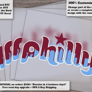 Philadelphia Sports Liberty Bell Heat Transfer DTF Ready to Press