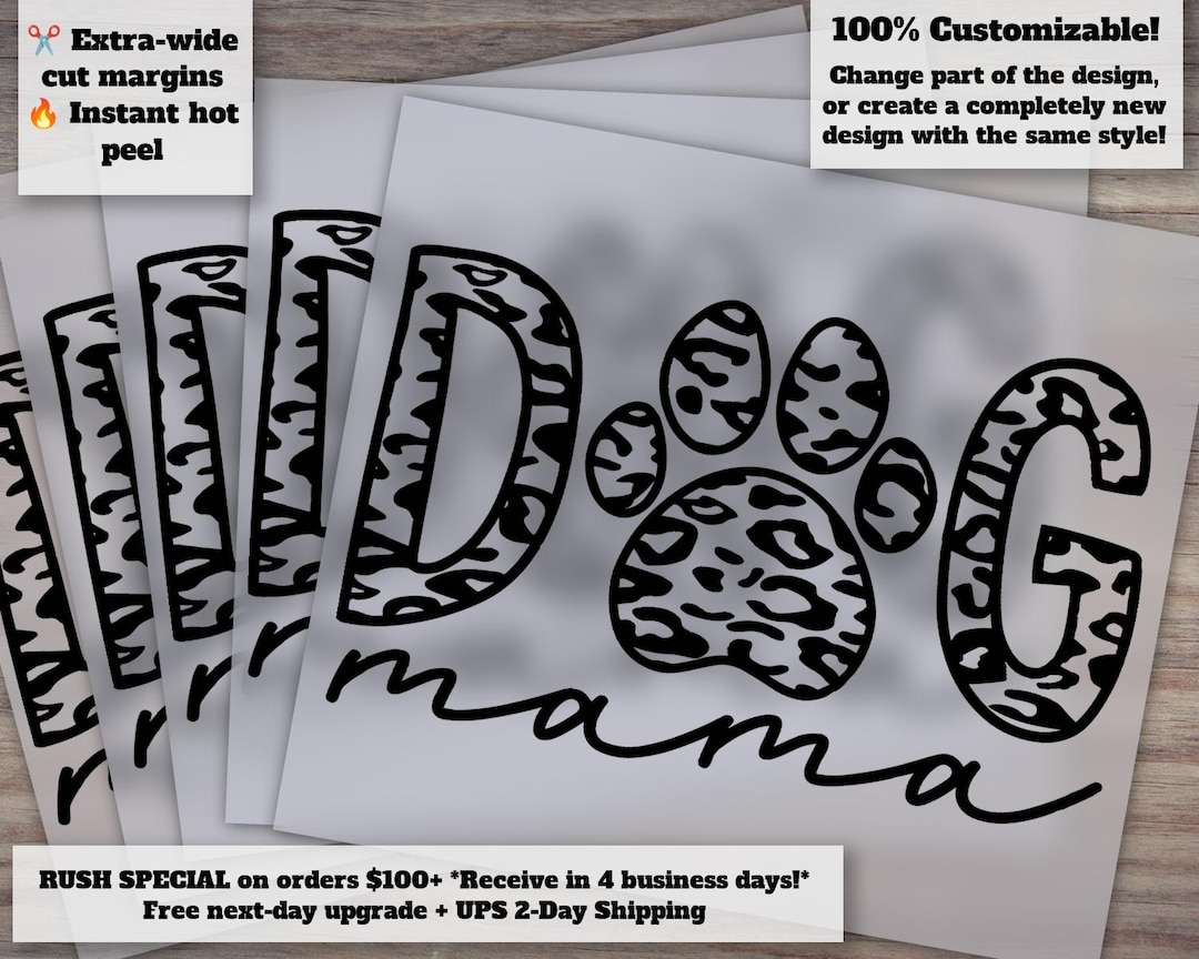 Dtf , Heat Transfer: Dog Mama Sublimation Print - Ready to Press for T ...