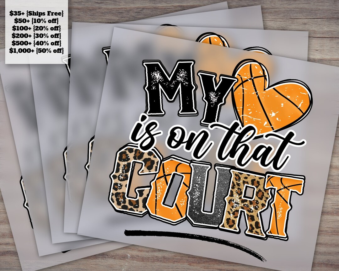 Custom Basketball Mom Mama Leopard DTF Prints and Transfers My Heart is ...