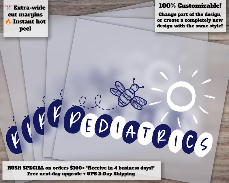 Pediatric Nurse Design | Ready-to-Press Heat Transfer | DTF | Perfect for Sublimation Projects image 1