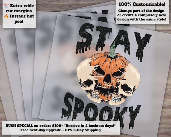 Spooky Halloween Sneaker Design, Heat Transfer Shoe Print, DTF Ready-to-Press, Unique Sneaker Life Design, Spooky Footwear Style