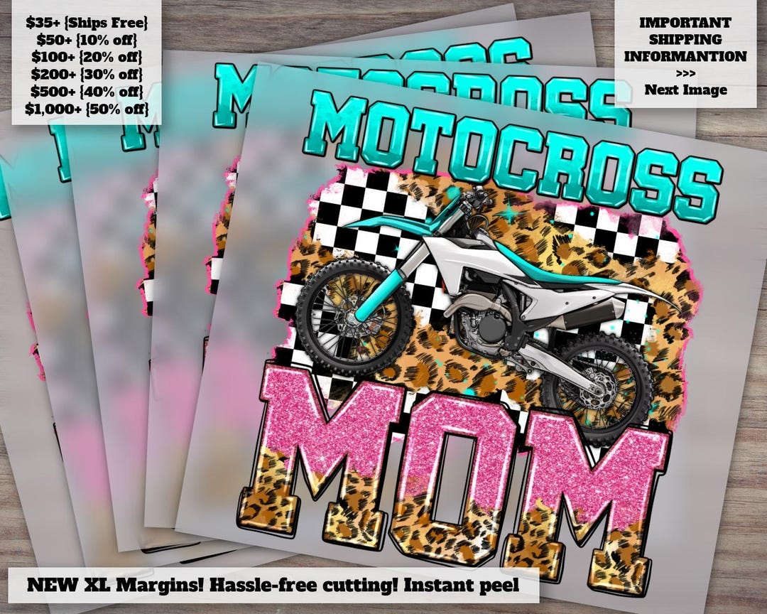 Motocross Mom Heart Leggings Purple