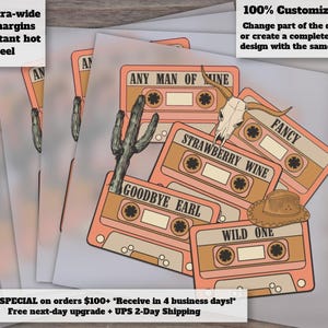 90s Country Music Cassette Tapes | Western Ready-to-Press Heat Transfer Designs, DTF and Shirt Design, Optimized for SEO. image 1
