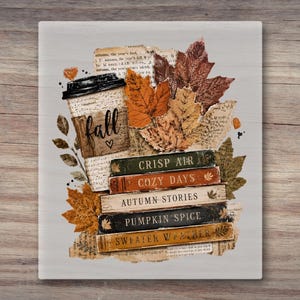 Book Lover Fall DTF Transfer - Ready to Press Autumn Reading Shirt Transfer for Book Nerd Gifts imagem 6