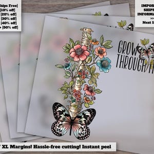 Custom Dtf Prints, Transfers , Sublimation Designs: Retro, Butterfly, Flower Skull, Motivational Saying, Spooky , Skeleton Ready to Press