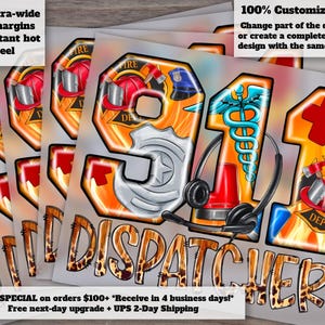 911 Dispatcher Art, Heat Transfer Ready, DTF Design, Emergency Operator, Dispatcher Life Theme, 911 Operator Ready-to-Press Artwork