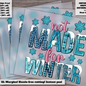 Ready to Press Custom DTF Prints Not Made for Winter: Sublimation, Western, Leopard, Plaid, and Glitter Transfers