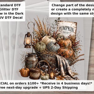 Western Pumpkin Patch , Rustic Fall Harvest , Boho Farmhouse Autumn Decor Design, Cozy Thanksgiving Download DTF Transfer Ready to Press
