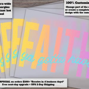 Diseños inspiradores de camisetas de Jesús, transferencias de calor basadas en la fe, citas edificantes, listas para imprimir, DTF, sublimación para ropa.