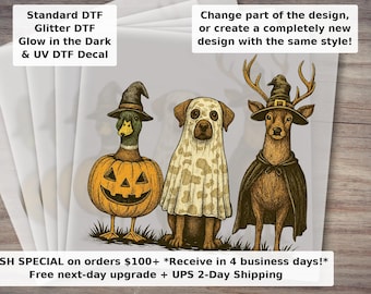 Temporada de caza de Halloween, diseño de camiseta con astas de ciervo, arco de camuflaje, otoño campestre, actividades al aire libre, transferencia DTF rústica del oeste lista para planchar.