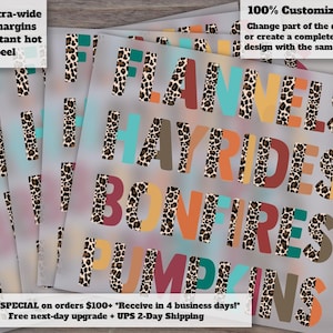 Flannels Hayrides Bonfires Pumpkins, Ready To Press Transfer, Fall Digital Transfer Dtf Sheet, Sweater Weather, ScreenPrint Transfer image 1