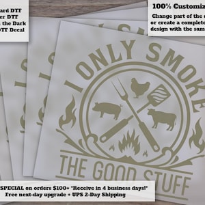 I Only Smoke the Good Stuff Grilling Heat Transfer for Men Shirt