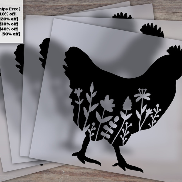 Custom DTF Prints: Floral Chicken, Farm Animals, Farmhouse Signs, Farm Life DTF Transfers from Roberts Art