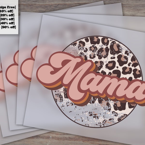 Mama Dtf, Mama Dtf, Leopard Mama Dtf, Retro Print, Mama Digital Transfer Print, Digital Transfer Print, Retro Dtf, sublimation Print