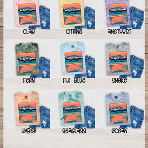 Retro Yellowstone National Park Shirt Design, Vintage Heat Transfer, Ready-to-Press DTF, Clipart Design image 7