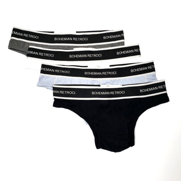 Bohemian Retroci Men's Underwear Sport Brief set of 4 (Premium Modal and Materials) 3D Lifting and Silky Smooth.