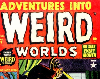 30 Adventures into Weird Worlds, Classic Comic Books, Vintage, Complete Collection, Classic Book Kids Digital Download