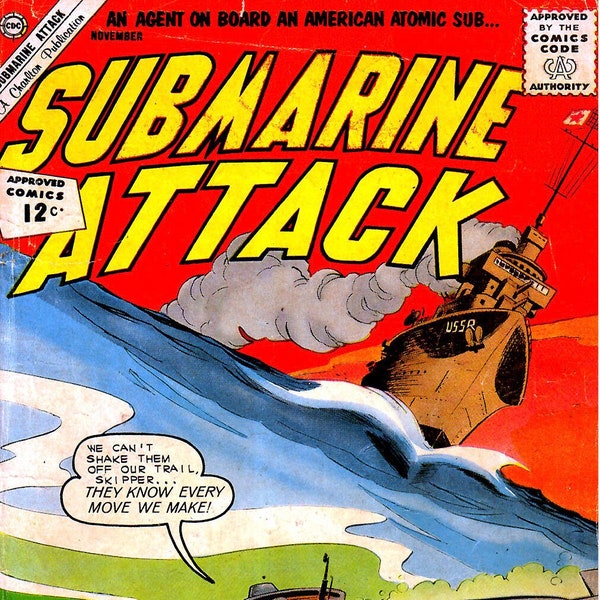 44 Action-Packed "Attack Submarine" Comics Collection - Includes Comic Book Readers! - Rare Collection, Vintage COmics, Instant Download