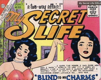 29 My Secret Life Comics , Comic Book Readers, Instant Download, Digital Comics, Vintage, Romance, Drama