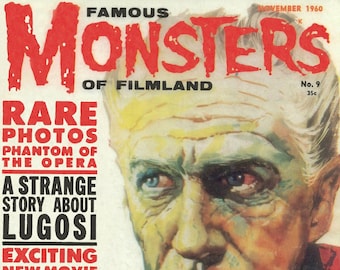 213 Famous Monsters of Filmland Magazines, 213 Issues, Convention Programs, Year Books, Trading card Scans, Digital Download