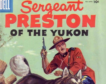 33 Ausgaben von Sergeant Preston vom Yukon plus kleines Heft - Vintage Comic Serie, Sofortdownload