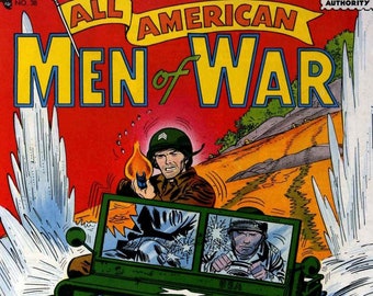 118 Issue of All American Men of War,Classic Comic Books Classic Book Kids,Great Collection,  Vintage Comics, Digital Download