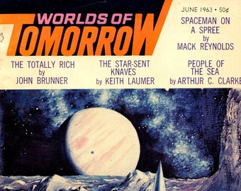 Worlds of Tomorrow 26 Issues, Complete Collection, Digital Comics, PDFFormat, 1963-1971, Immediate Download, Edited by Frederik Pohl
