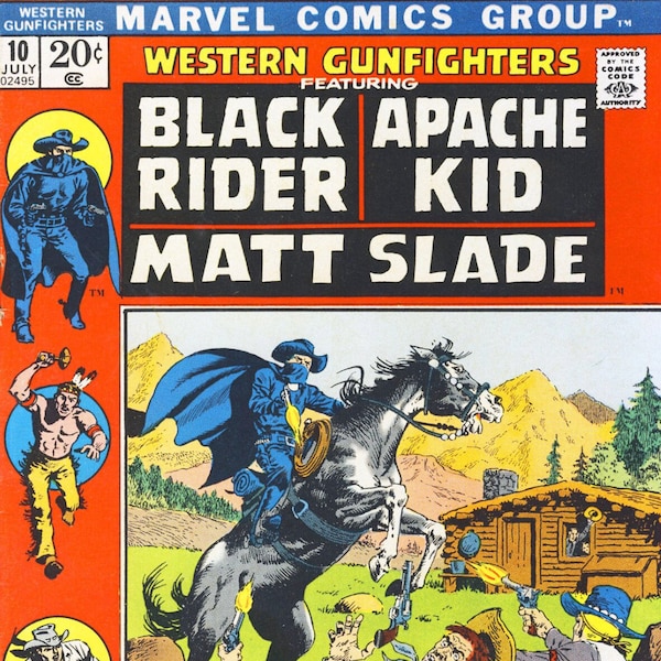Western Gunfighters Complete Run, Western Comics, Rare Comics, Vintage Comics, Digital Download