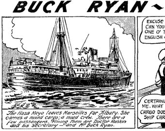 79 Buck Ryan Comic Strip, Very Rare Comic Strip, Classic Comic Strip Immediate Download