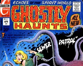 39 Issues Ghostly Haunts Comic, Vintage Comics, Rare Comics, Classic Horror Book, Digital Download