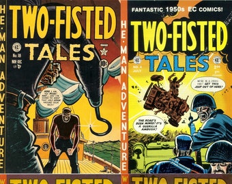 24 Issues Two-Fisted Tales Comic, Complete Run, Vintage Comics, Rare Find, Digital Download