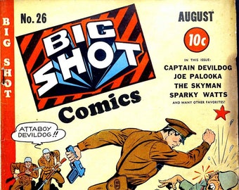 104 Big Shot Comics, Rare Comic, Vintage Comic Immediate Digital Download