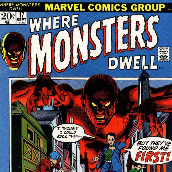 Where Monsters Dwell 1-38 Complete Run Rare Comics, Vintage Comics, Complete Set Digital Download