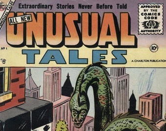 Unusual Tales 49 Issues, Complete Run Classic Comic Books, Vintage Comic Books, Digital Download