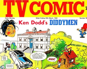 704 issues TV Comic was a British comic book Massive Collection Classic Comic Books, Classic Book Kids, Vintage, Digital Download