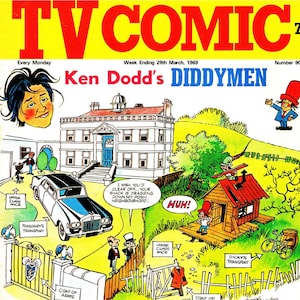 704 numery TV Comic był brytyjskim komiksem Ogromna kolekcja klasycznych komiksów, Klasyczne książki dla dzieci, Vintage, Pobieranie cyfrowe