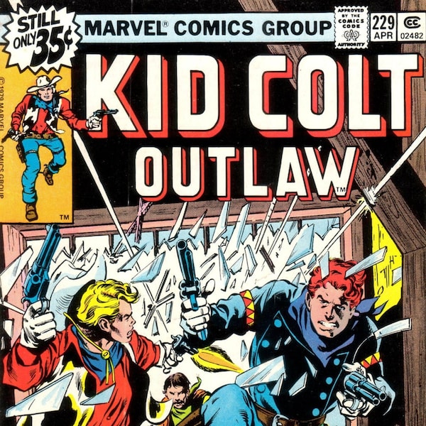 Kid Colt Outlaw Comics 229 issues Plus 3 Giant Size Classic Comic Books, Western Comics Digital Download